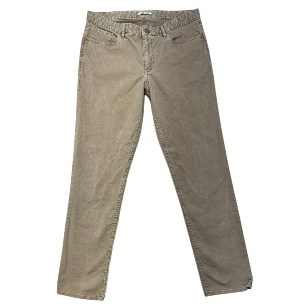 Calvin Klein Mens Slim Fit corduroy Khaki Jeans W33 L32